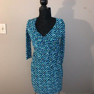 American Living Ruched Long Sleeve Dress